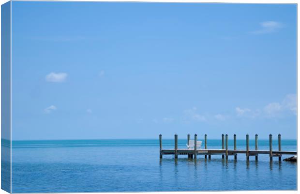 FLORIDA KEYS Quiet Place Canvas Print by Melanie Viola