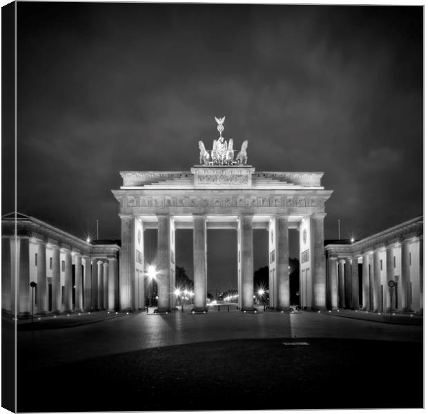 Brandenburg Gate BERLIN black&white Canvas Print by Melanie Viola