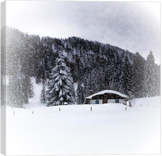 Bavarian Winter's Tale VIII Canvas Print by Melanie Viola