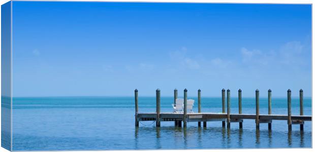 FLORIDA KEYS Quiet Place | panoramic view Canvas Print by Melanie Viola