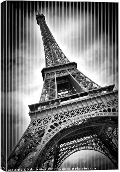 PARIS Eiffel Tower  Canvas Print by Melanie Viola