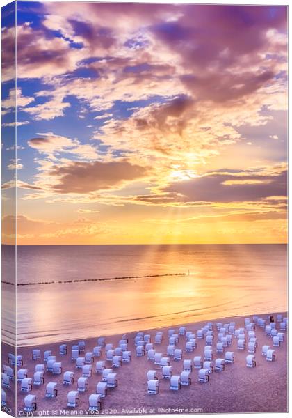 BALTIC SEA Sunrise  Canvas Print by Melanie Viola