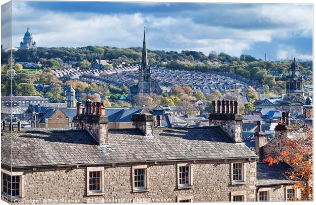 Lancaster rooftops Canvas Print by Rob Mcewen