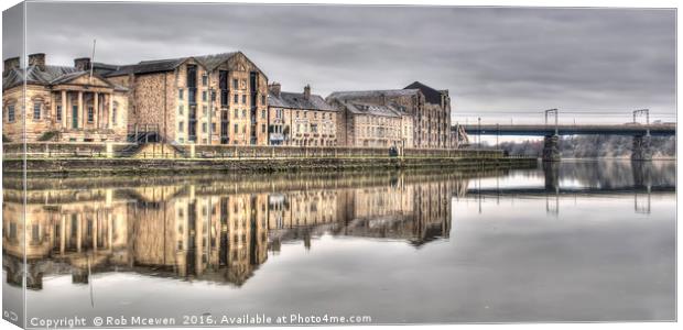 St Georges Quay,Lancaster UK Canvas Print by Rob Mcewen