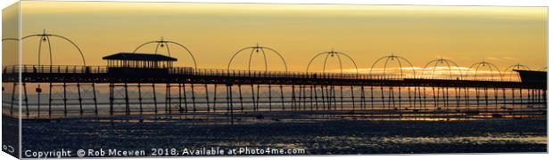 Southport Pier Canvas Print by Rob Mcewen