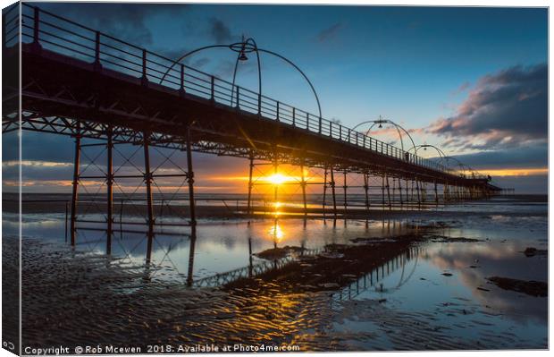 Southport Pier Canvas Print by Rob Mcewen