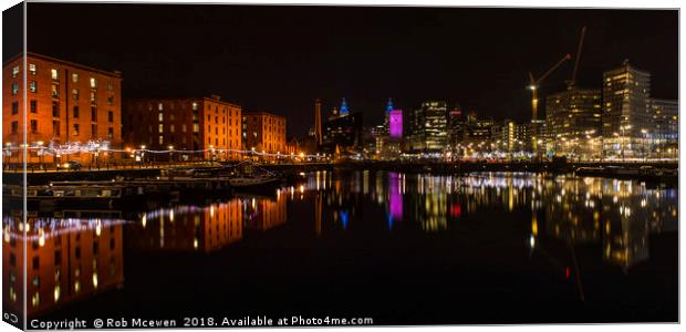 Salthouse Dock Liverpool Canvas Print by Rob Mcewen