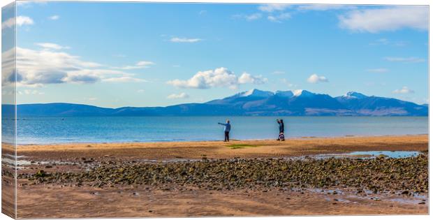 From Seamill to Arran Canvas Print by Pauline MacFarlane