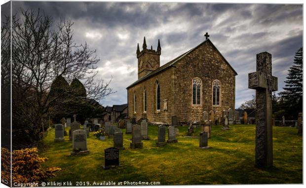 Fintry Kirk Canvas Print by Angela H