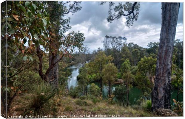 The Collie River Reflections Canvas Print by Hans Goepel Photographer