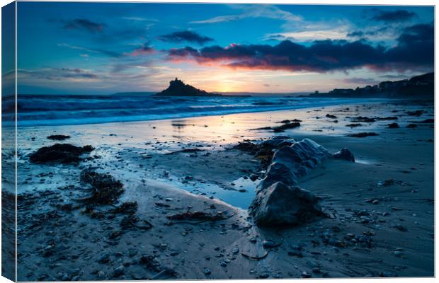 Mount Sunset Canvas Print by Michael Brookes