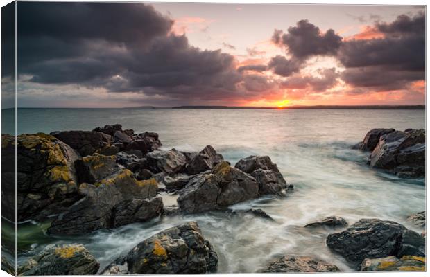 St Ives sunrise Canvas Print by Michael Brookes
