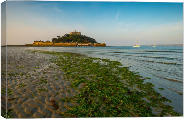 A calm day at St Michael's Mount Canvas Print by Michael Brookes