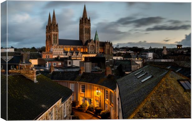 Truro cathedral splendour Canvas Print by Michael Brookes