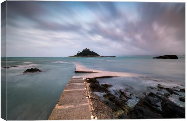 A cloudy morning at the Mount Canvas Print by Michael Brookes