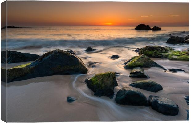 A grand morning at Porthgwidden beach Canvas Print by Michael Brookes