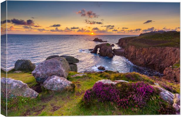 Iconic Land's End  Canvas Print by Michael Brookes