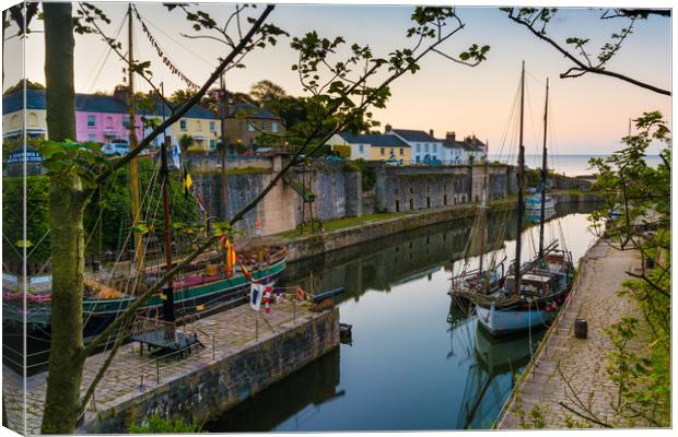 Charlestown harbour, St Austell, Cornwall Canvas Print by Michael Brookes