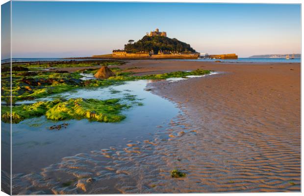 Sunday morning at Saint Michael's Mount Canvas Print by Michael Brookes