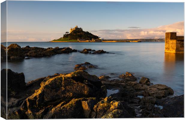 Early morning Saint Michael's Mount Canvas Print by Michael Brookes