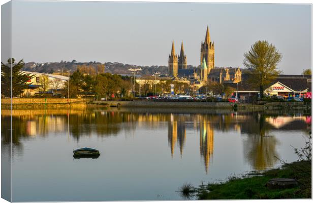 Golden cathedral reflection Canvas Print by Michael Brookes