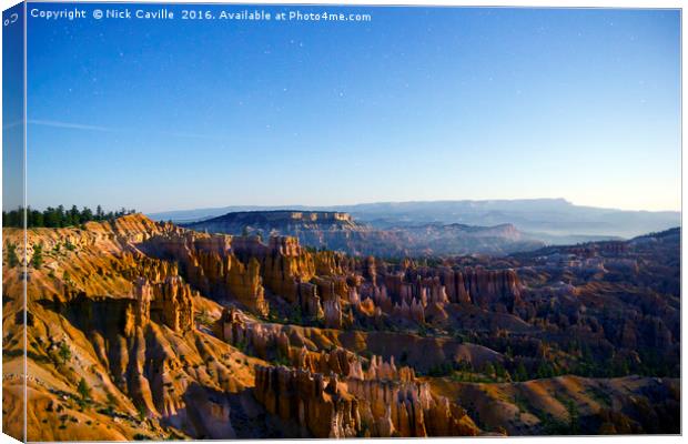 Bryce Canyon at Midnight Canvas Print by Nick Caville