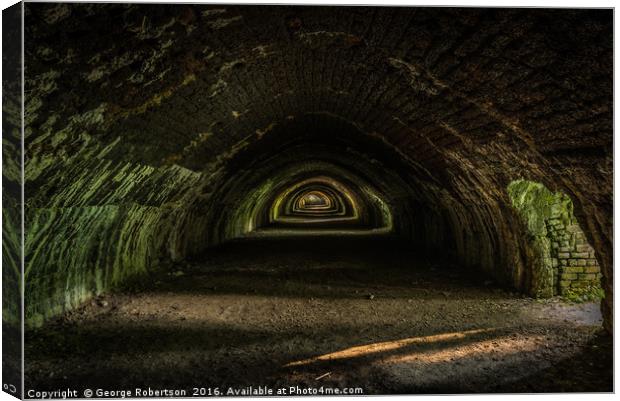 Hoffman Kiln at Craven Lime Works  Canvas Print by George Robertson