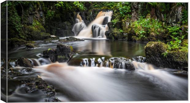 Linn Jaw Waterfall Canvas Print by George Robertson