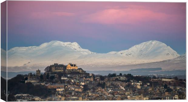 Majestic Sunrise over Stirling Castle Canvas Print by George Robertson