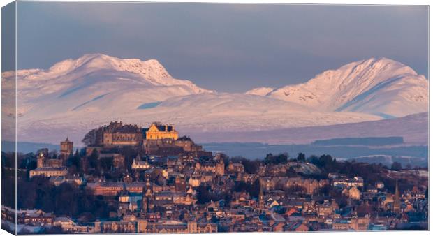 Stirling Castle after Sunrise Canvas Print by George Robertson