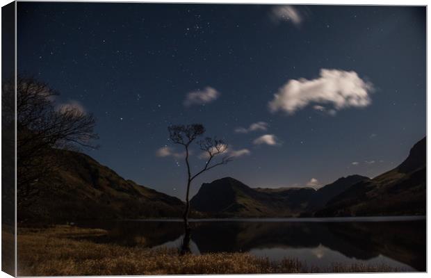 Buttermere by night Canvas Print by George Robertson