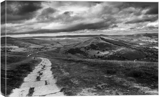 The Path from Mam Tor Canvas Print by George Robertson