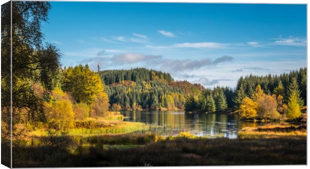 Trossachs National Park in Autumn Canvas Print by George Robertson