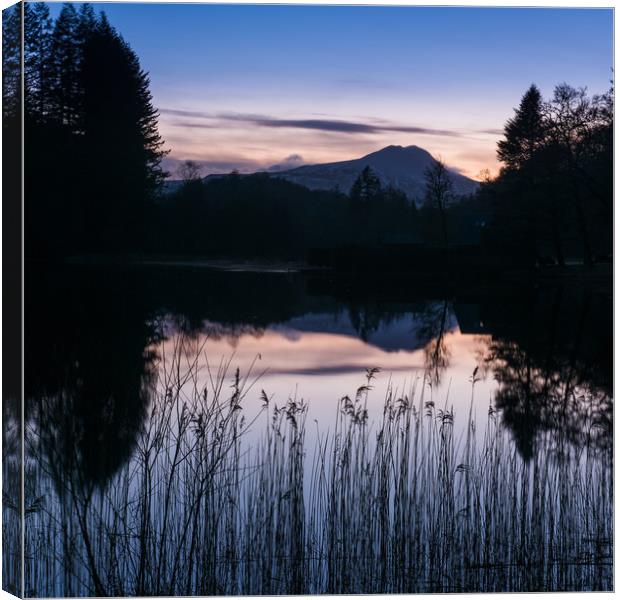 Reflections of Ben Lomond  Canvas Print by George Robertson