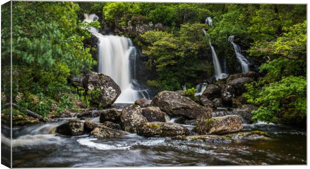 Inversnaid Waterfalls at Loch Lomond Canvas Print by George Robertson