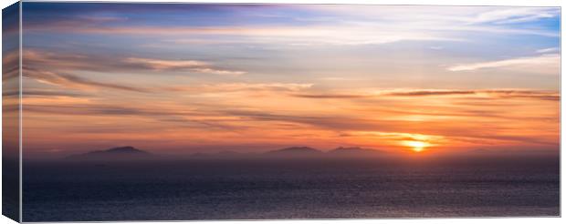 Sunset over the Western Isles Canvas Print by George Robertson