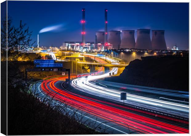 Last Puffs of Smoke at Ferrybridge Power station Canvas Print by George Robertson