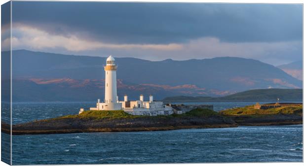 Eilean Musdile Lighthouse Canvas Print by George Robertson