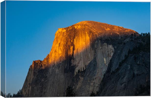 Last light on Half Dome Canvas Print by George Robertson