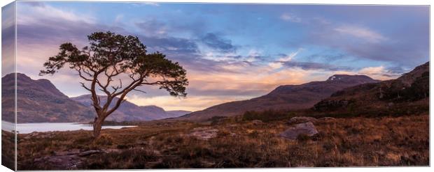 Sunset at Loch Maree Canvas Print by George Robertson