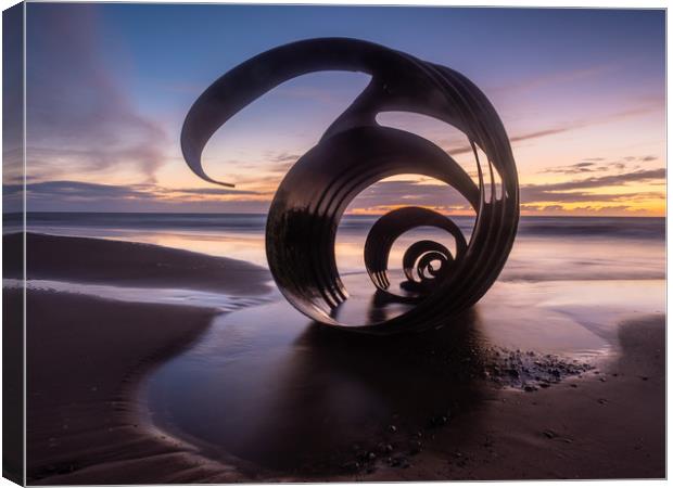 Mary's Shell at Cleveleys Beach Canvas Print by George Robertson
