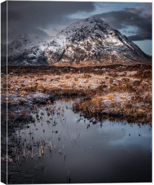 Winter in Glencoe Canvas Print by George Robertson