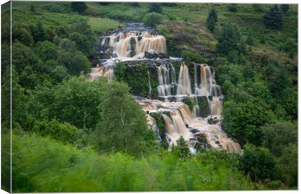 Loup of Fintry waterfalls Canvas Print by George Robertson