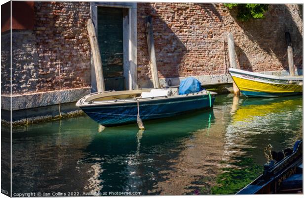 Typical Venice Scene Canvas Print by Ian Collins