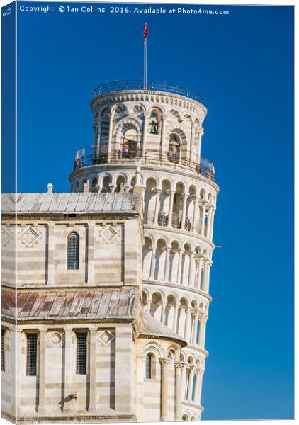 Leaning Tower, Pisa Canvas Print by Ian Collins