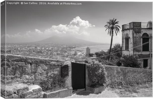 Naples and Vesuvius Canvas Print by Ian Collins