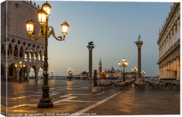 Sunrise in San Marco Canvas Print by Ian Collins