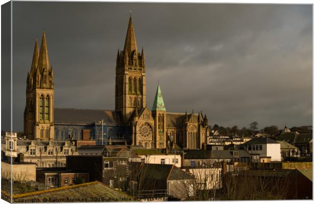 Truro Cathedral Canvas Print by Kalvin Brookes