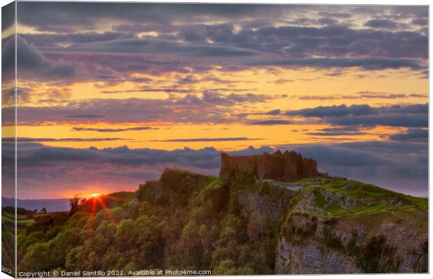 Carreg Cennen Castle Canvas Print by Dan Santillo