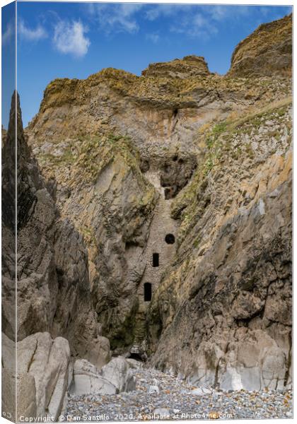 Culver Hole, Port Eynon, Gower Canvas Print by Dan Santillo